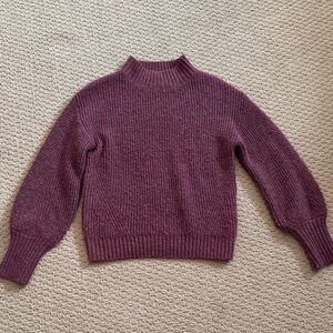Evereve Burgundy Turtleneck Sweater